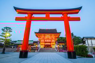 Fushimi Inari torii gate at dusk Fushimi Inari torii gate at dusk