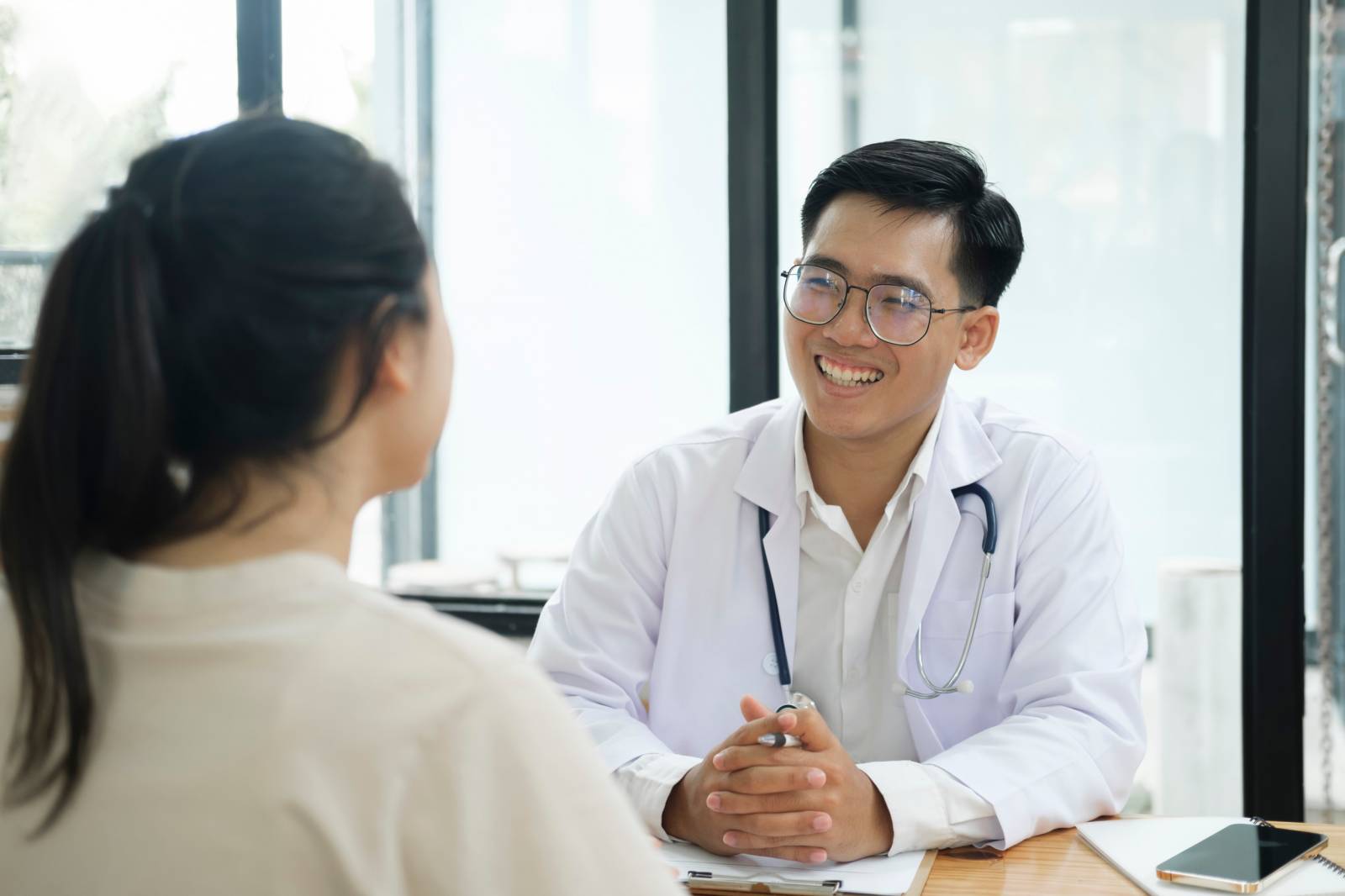 A Doctor And A Patient A Doctor And A Patient