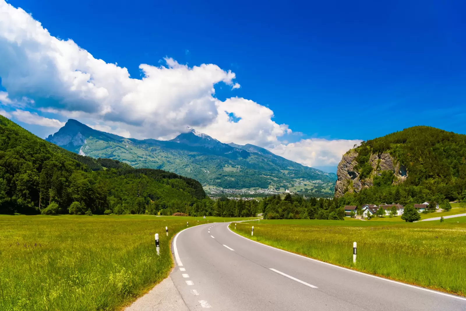 among alps mountains vaduz oberland liechtenstein