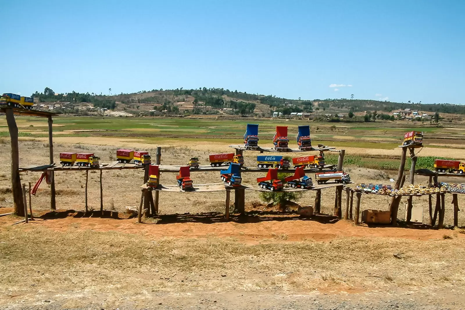 antsirabe madagascar handicrafts trucks on the national