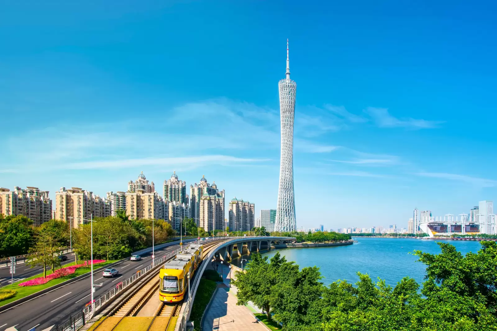 architectural landscape of guangzhou zhujiang new town