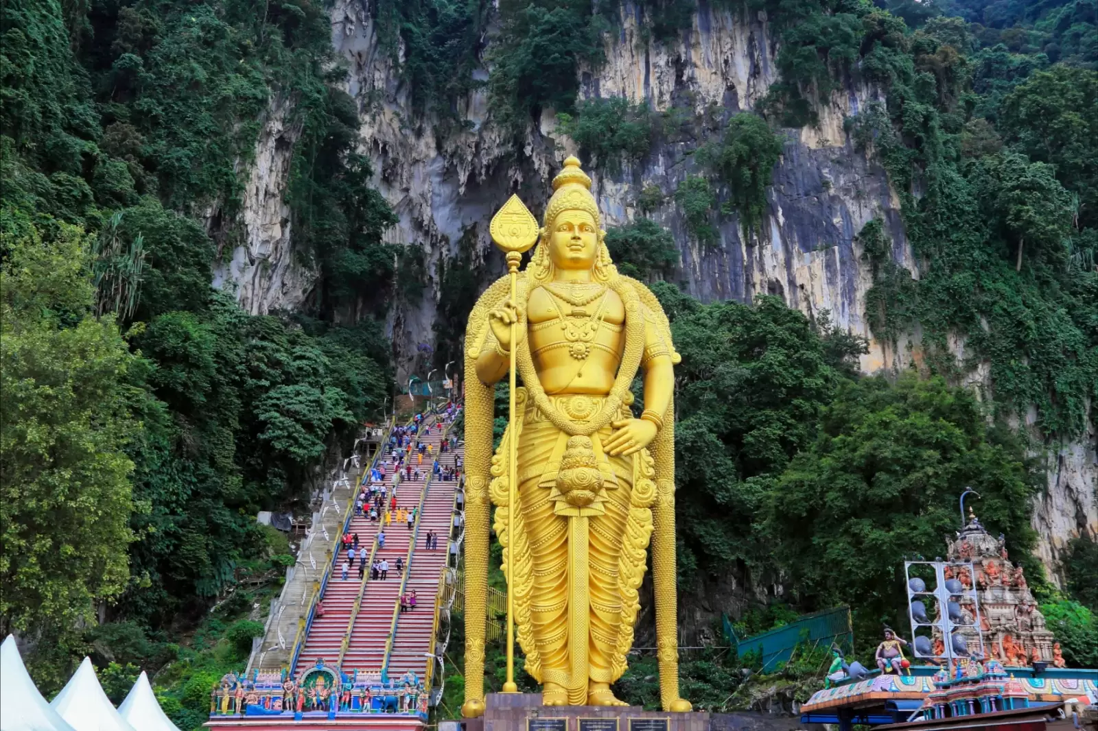 batu caves is a limestone hill