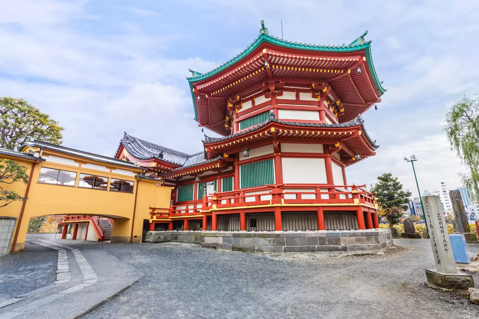 benten hall temple at ueno park in tokyo