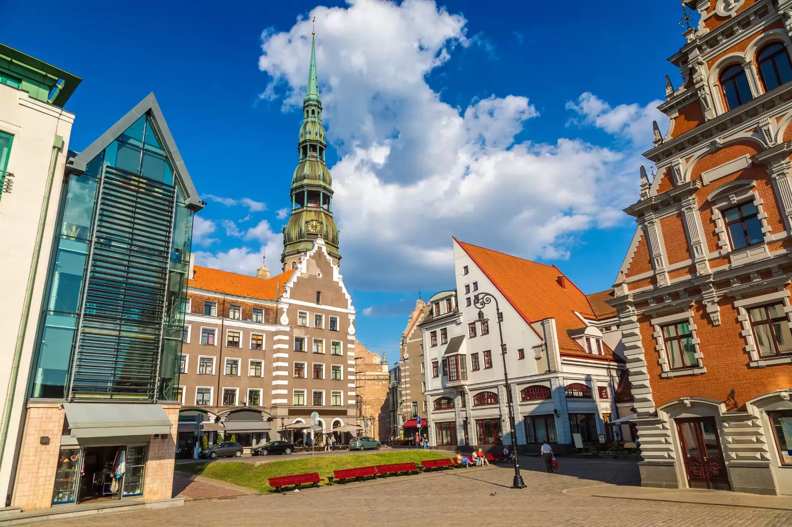 blackheads and saint peters church in riga