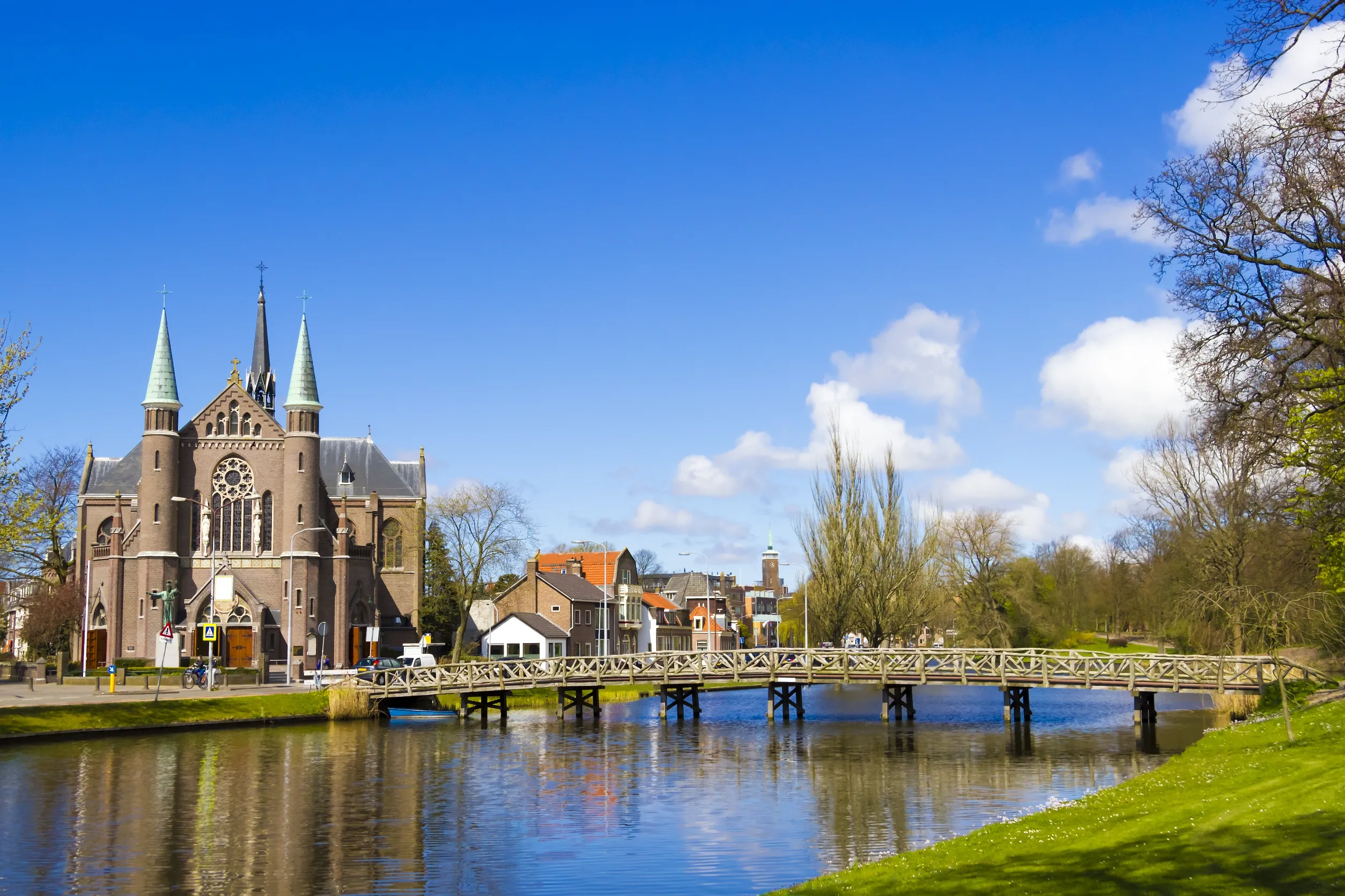 church alkmaar town holland the netherlands