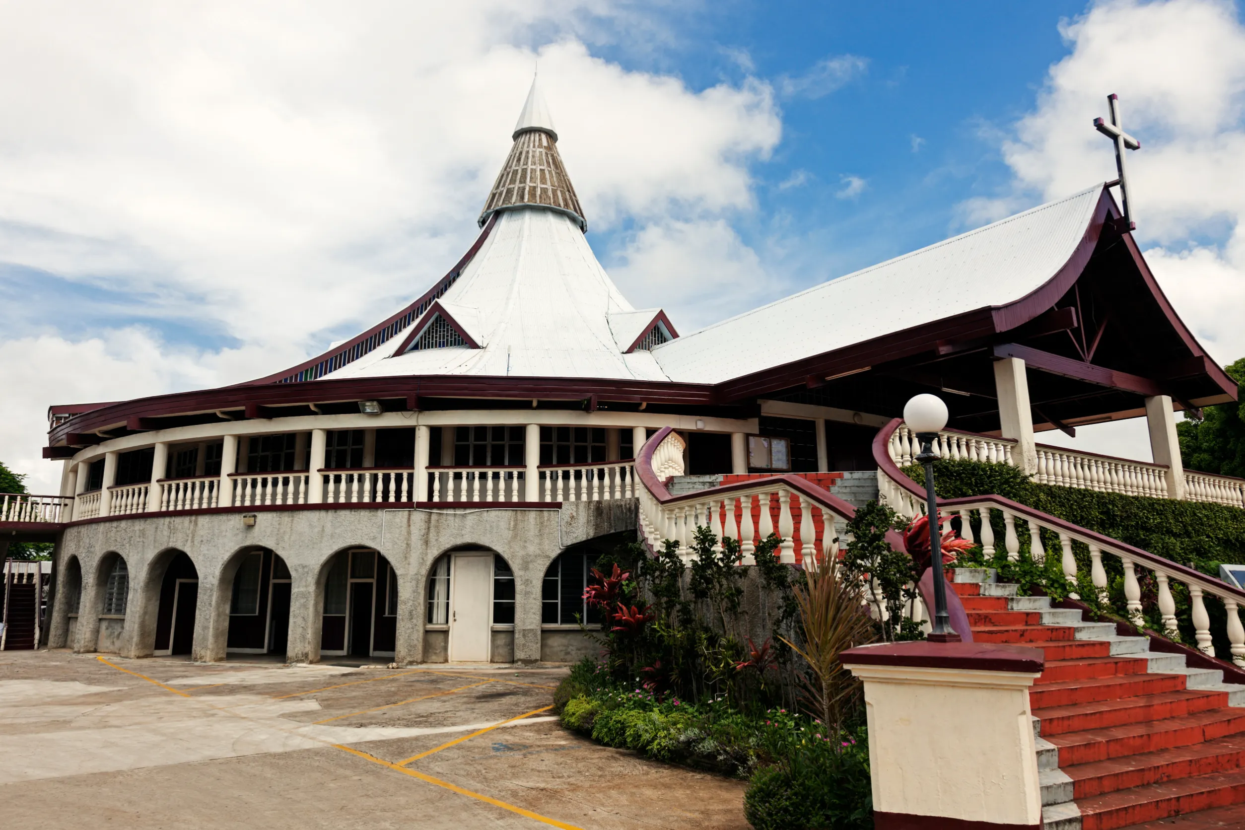 church in downtown nuku alofa tonga