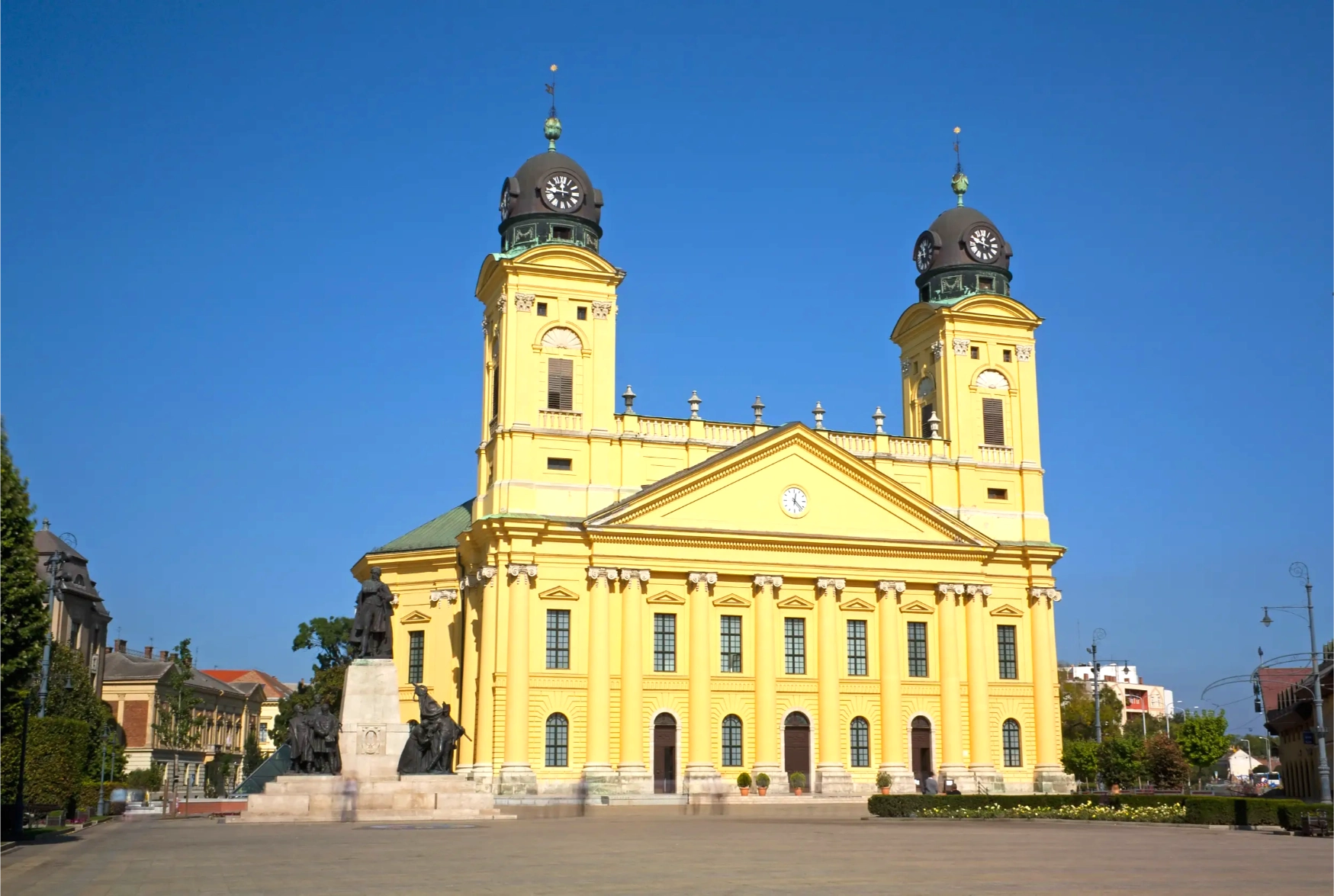 church or nagytemplom calvinist chusrch in debrecen eastern hungary
