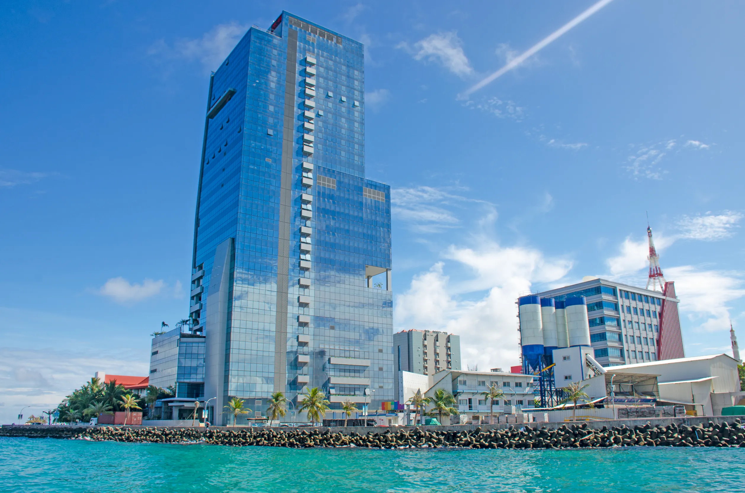 city of maldives view from the ocean