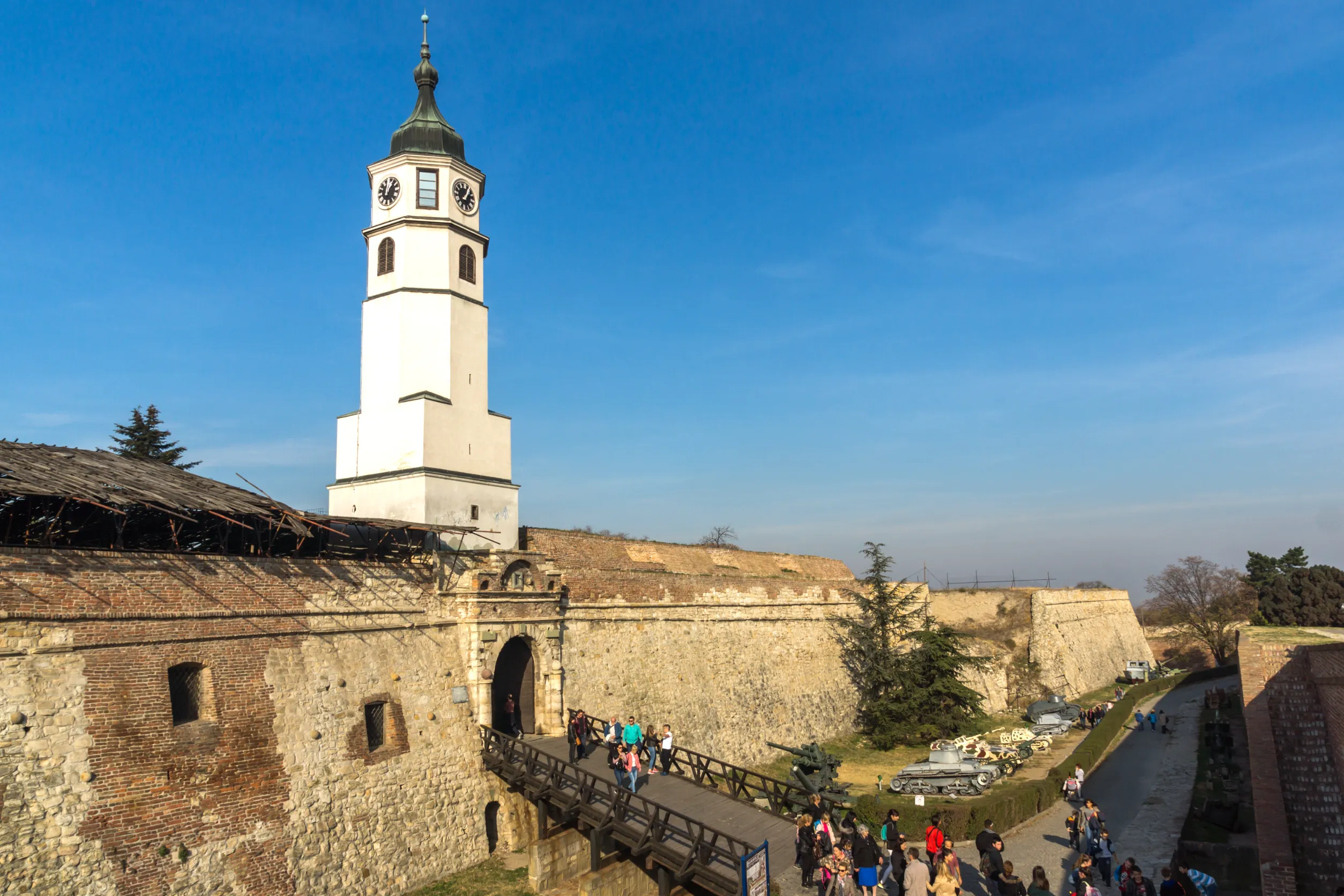 clock tower sahat tower at belgrade fortress