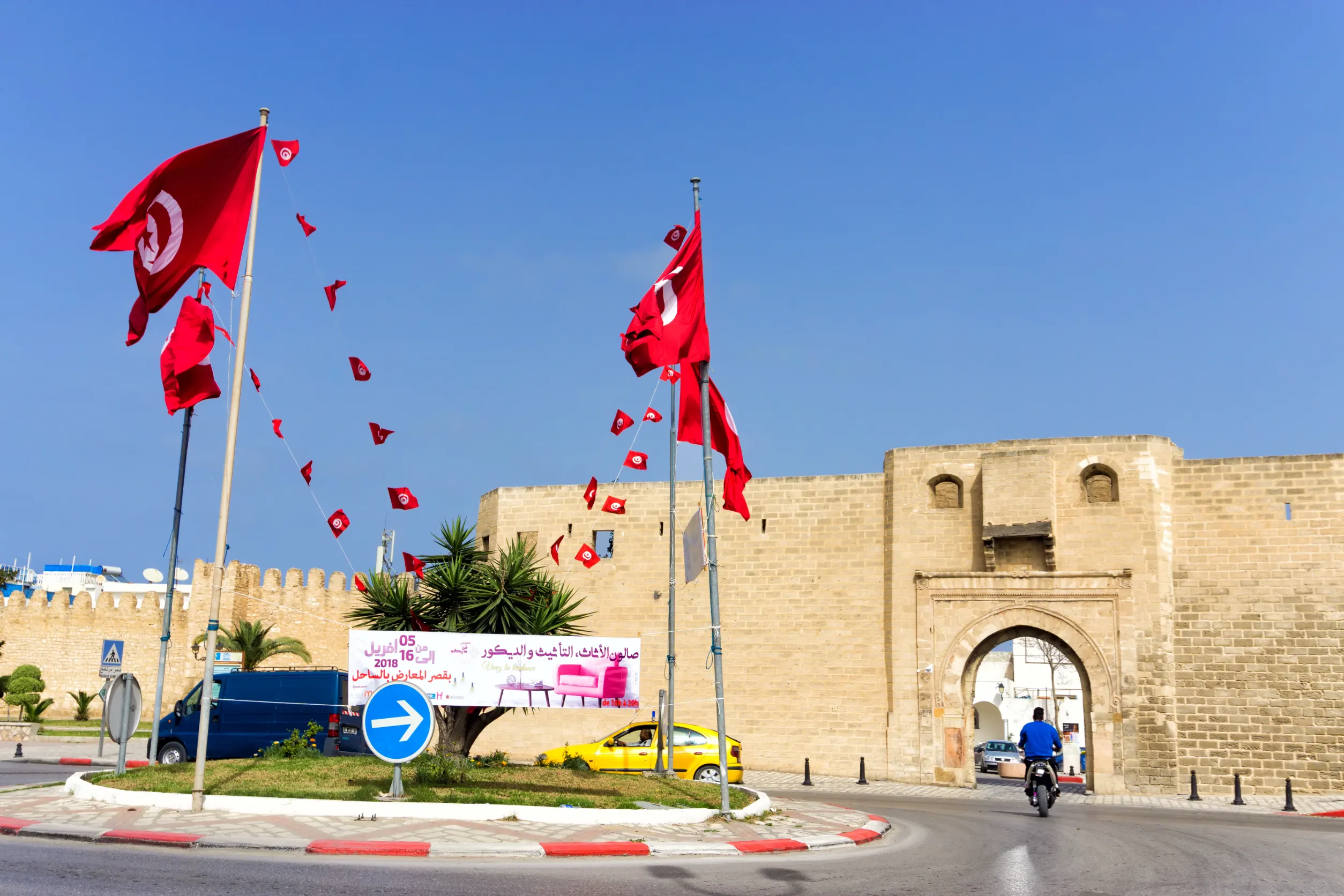 entrances in the the qasaba and ramparts of sousse tunisia