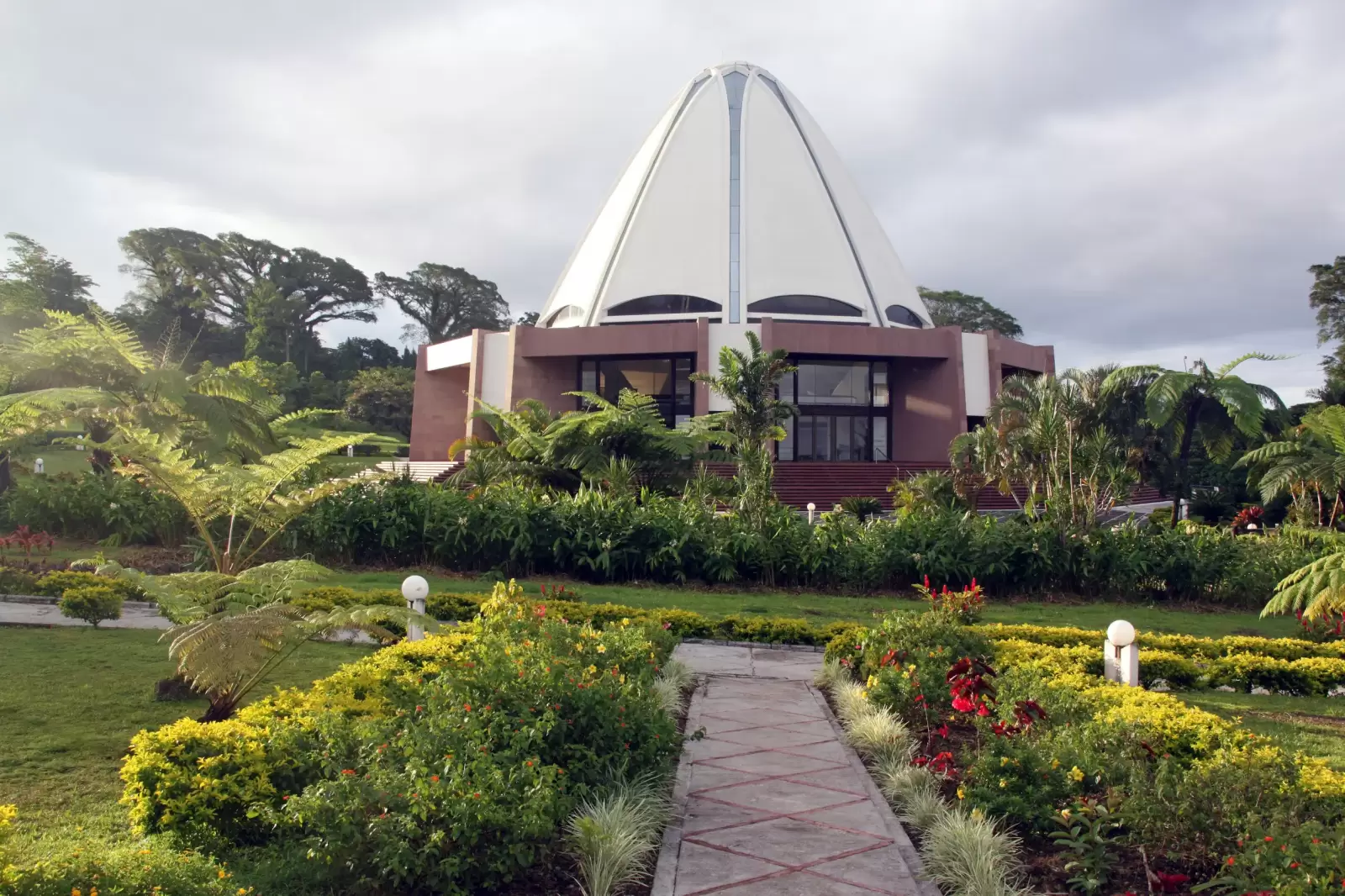 garden and bahai temple in upolu island samoa