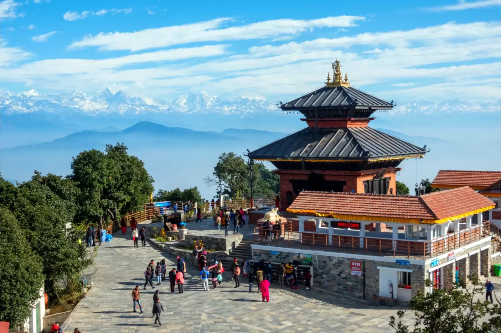 hindu temple on the chandragiri hills