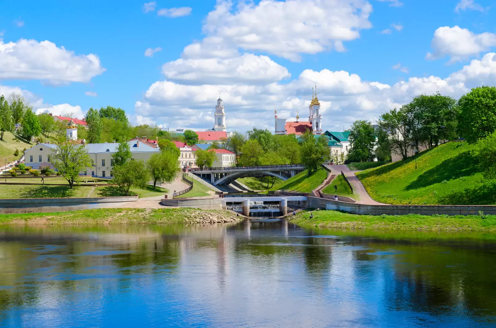 historical center of vitebsk near rivers western dvina and vitba belarus