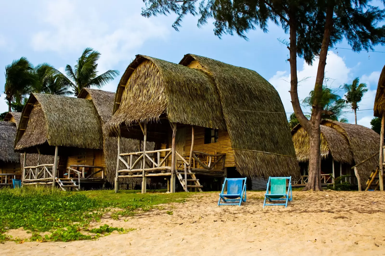 hut on the shore