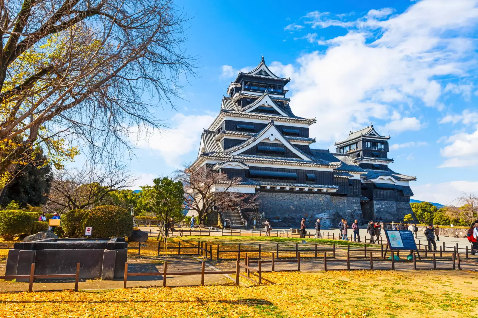 kumamoto castle in kumamoto prefecture japan