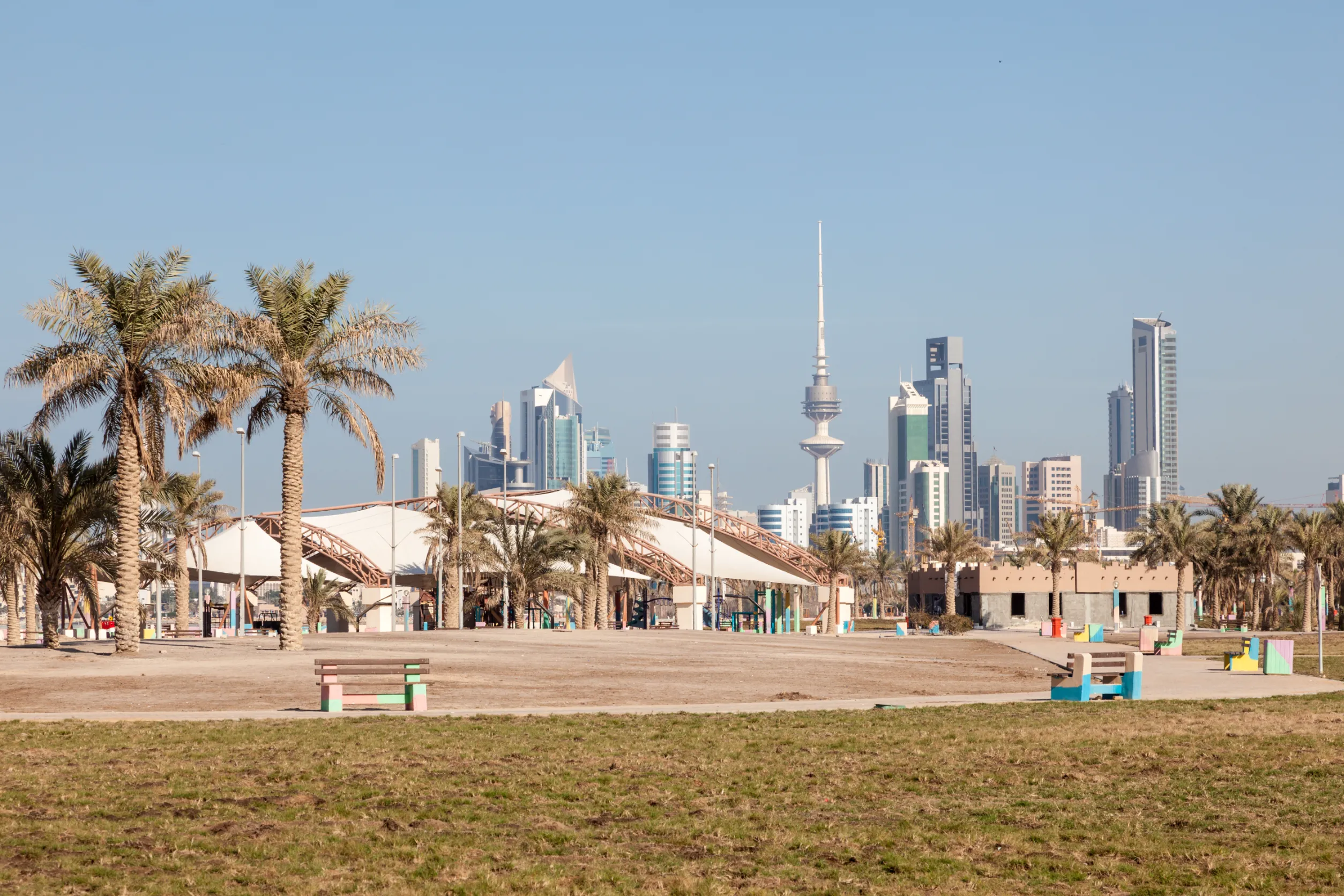 kuwait city skyline middle east