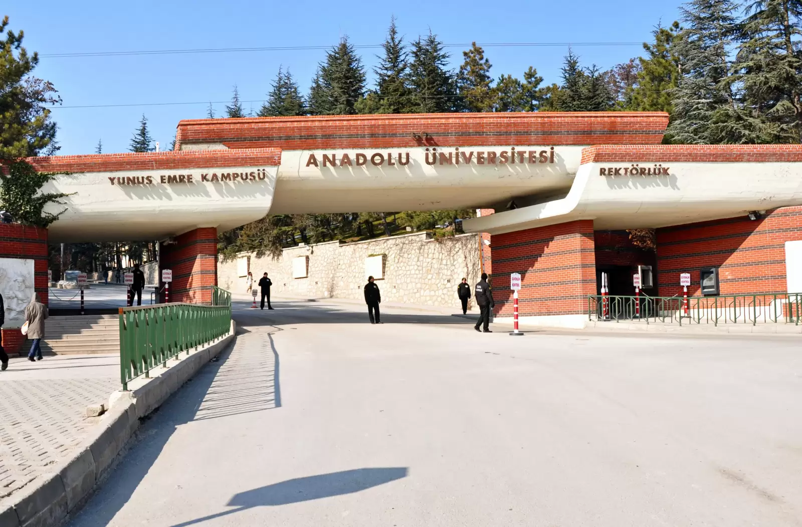 main door of anadolu university in eskisehir