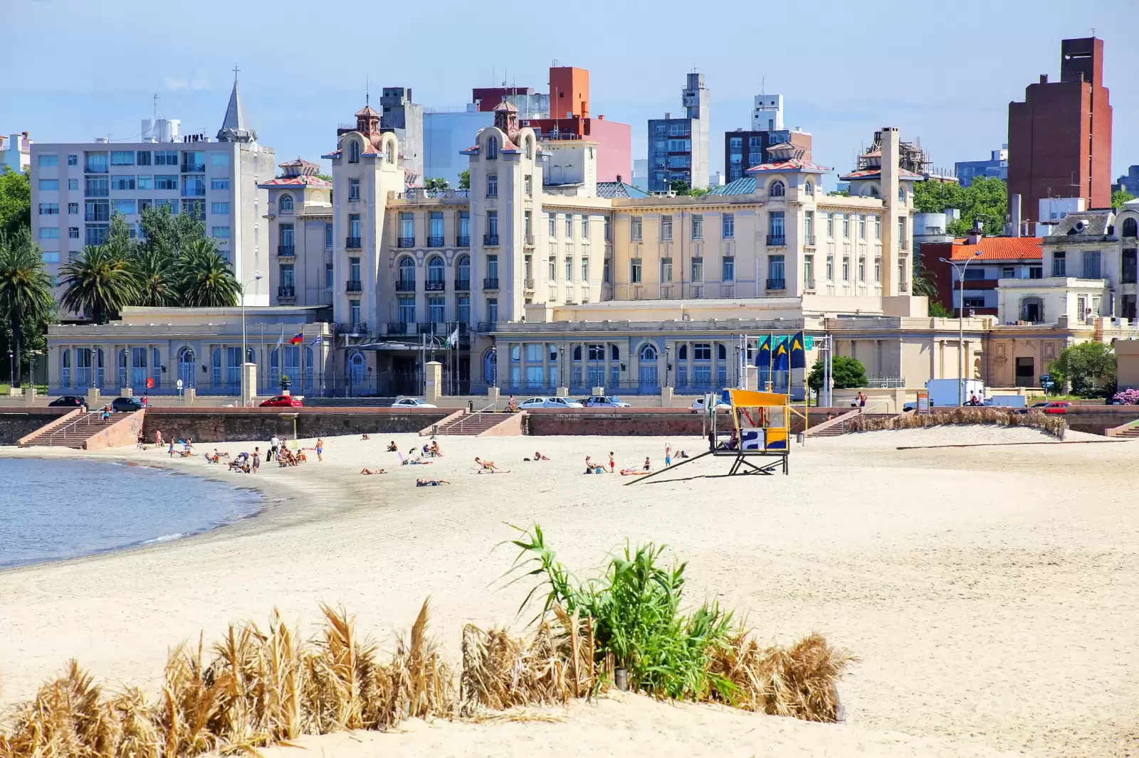 mercosur parliament building along the bank of de la plata in montevideo uruguay