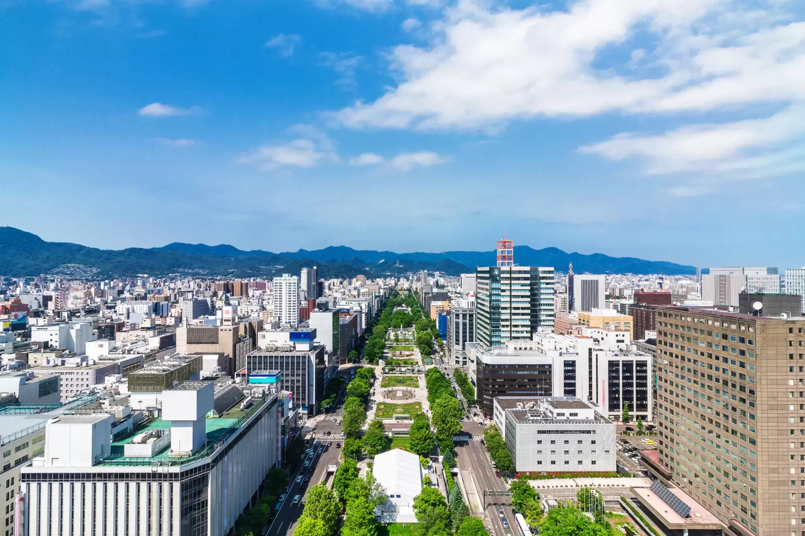 odori park in hokkaido japan
