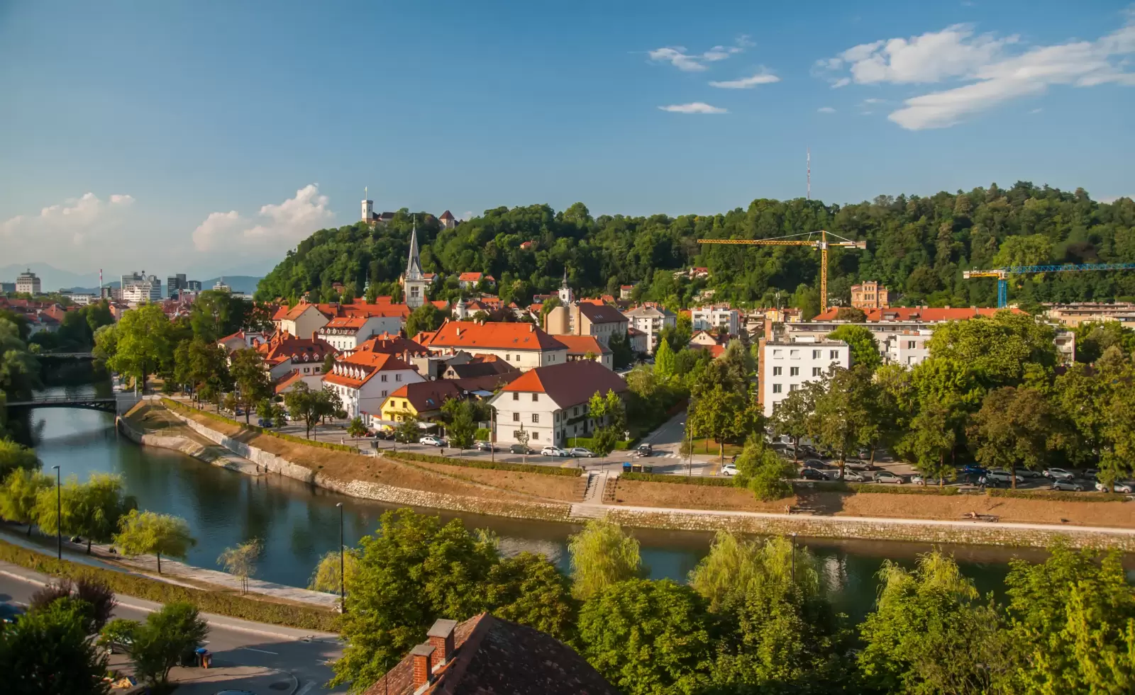 panorama of ljubljana capital of slovenia