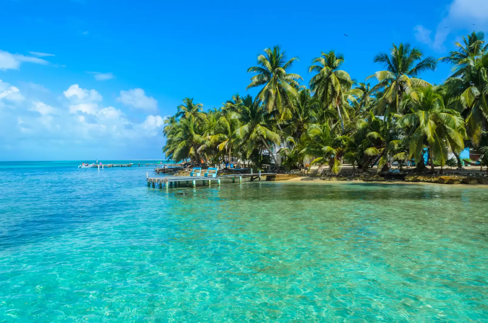 paradise beach caribbean sea belize central