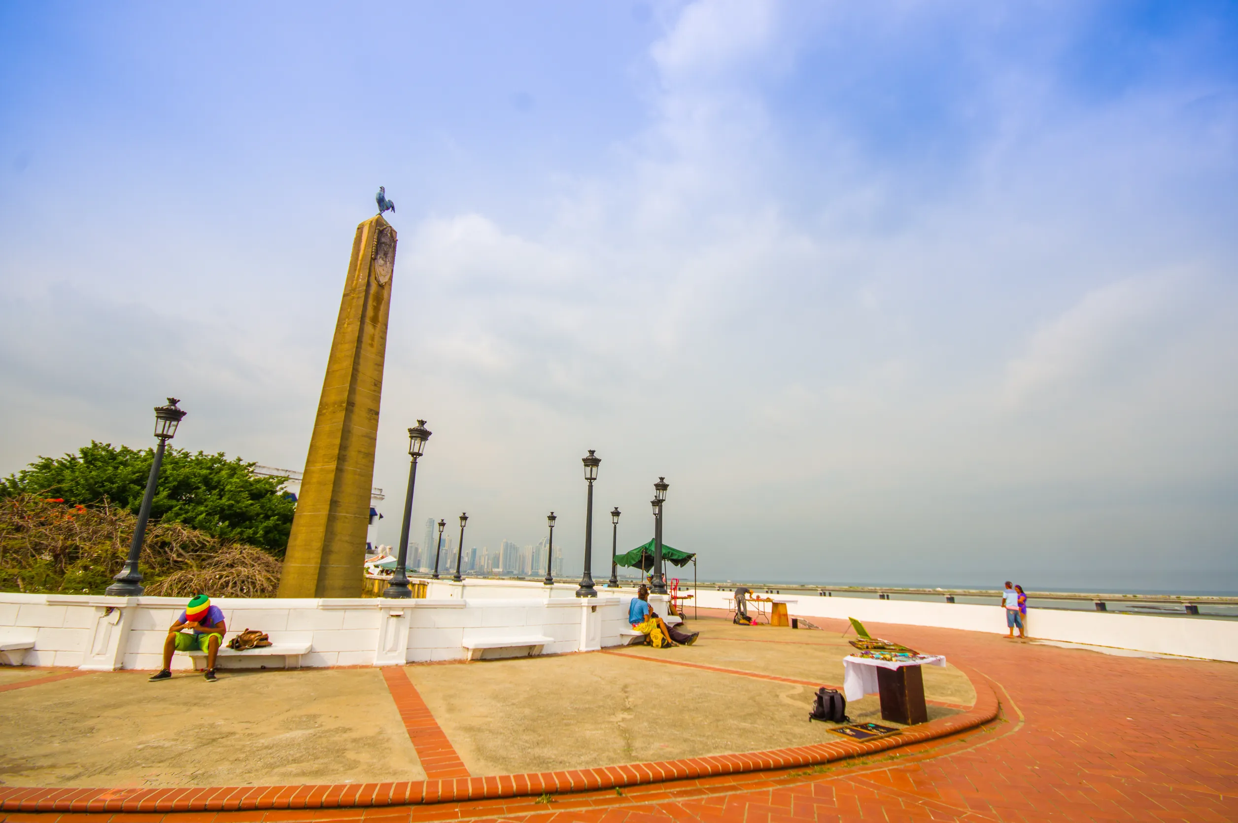 plaza francia in historic old town in panama city