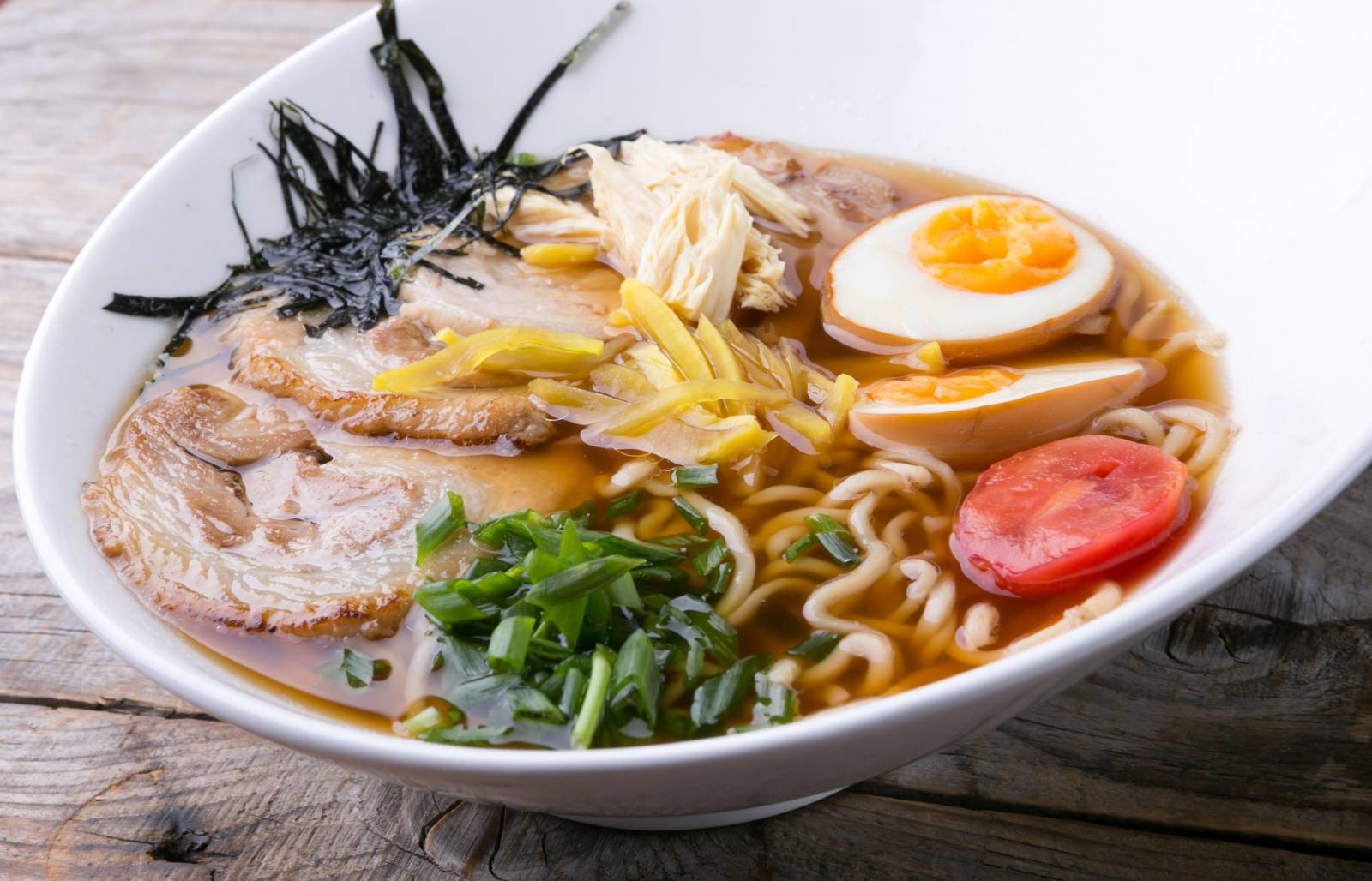 Japanese Ramen with Egg and Pork