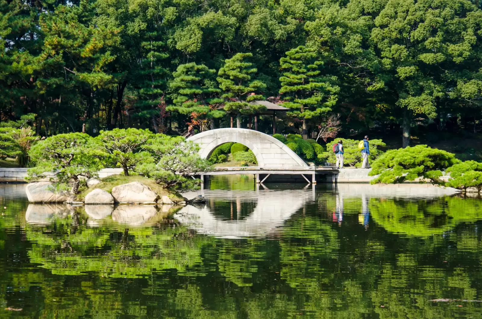 shukkeien japanese garden in hiroshima japan