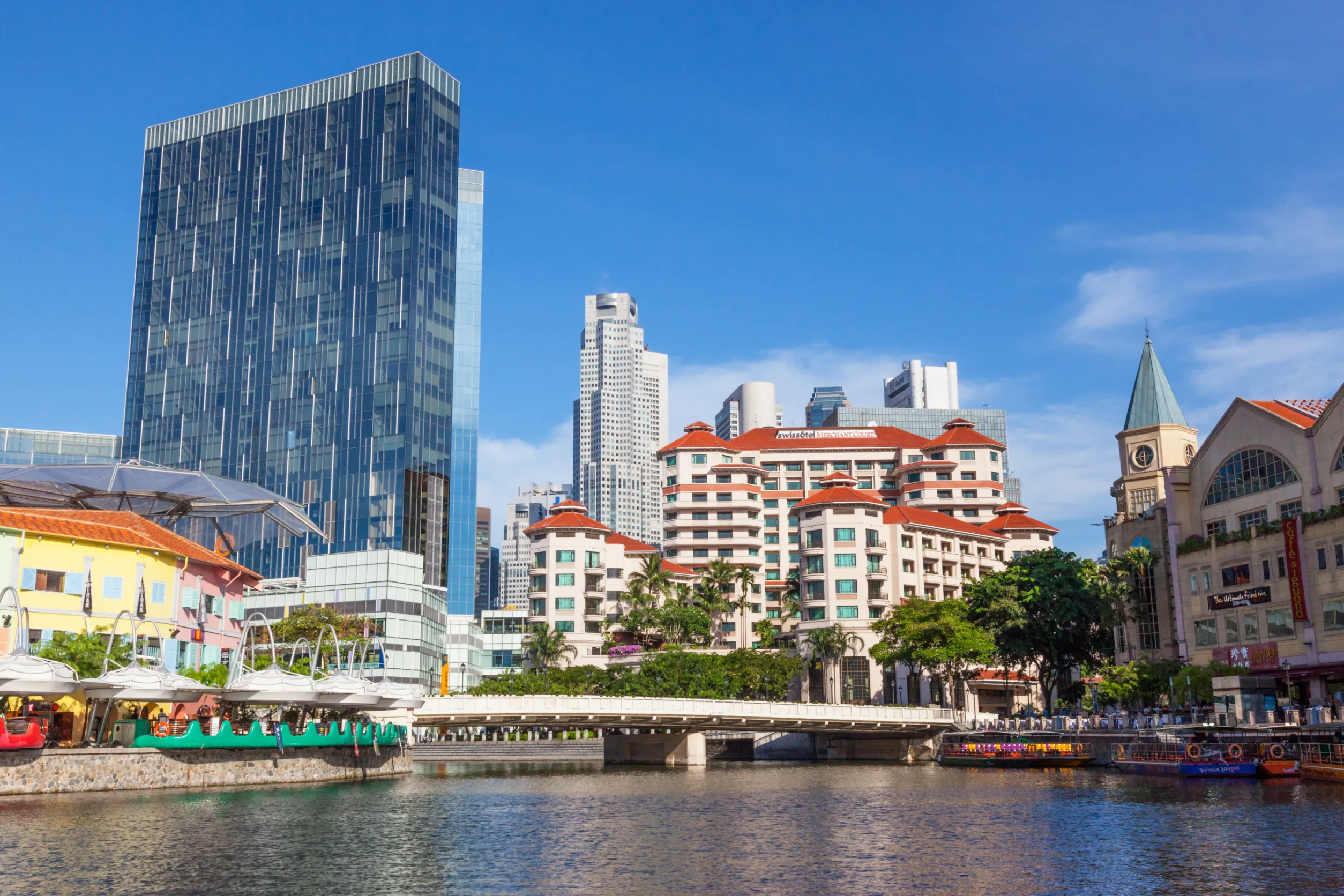 swissotel merchant court hotel overlooking the singapor