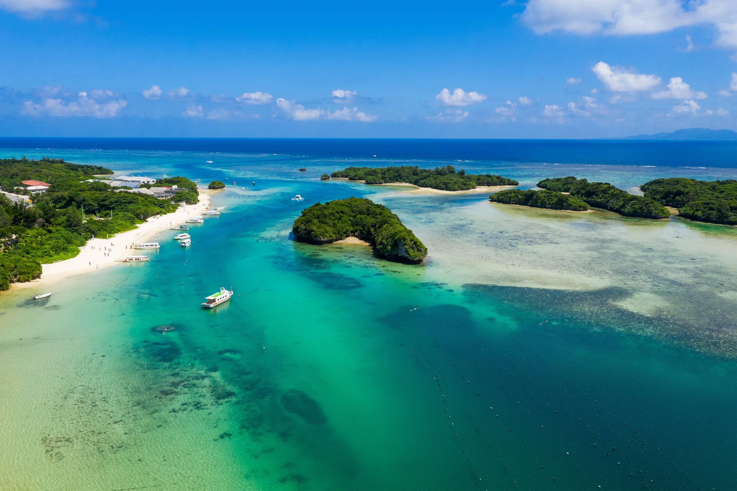 Top View Of Kabira Bay In Ishigaki Island Of Japan