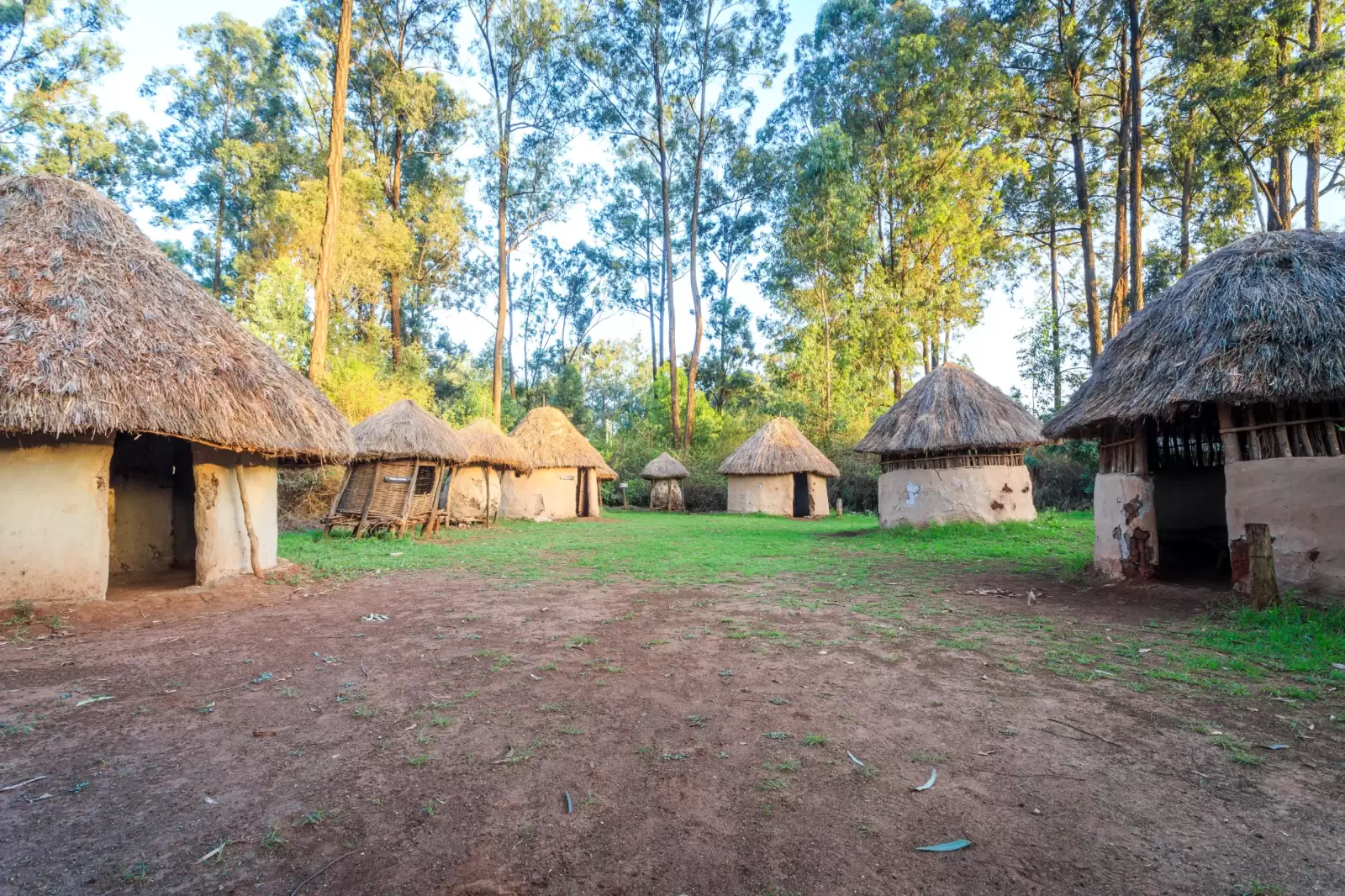 tribal hut of kenyan people nairobi east africa
