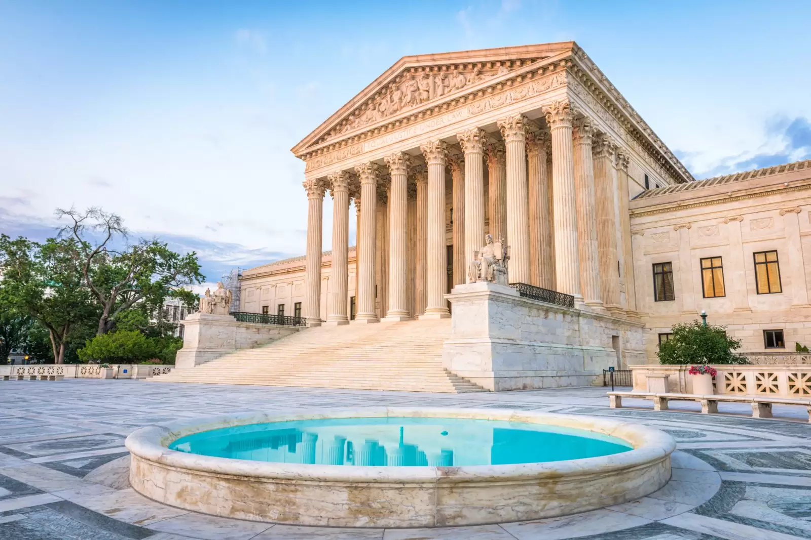 united states supreme court building in washington dc usa