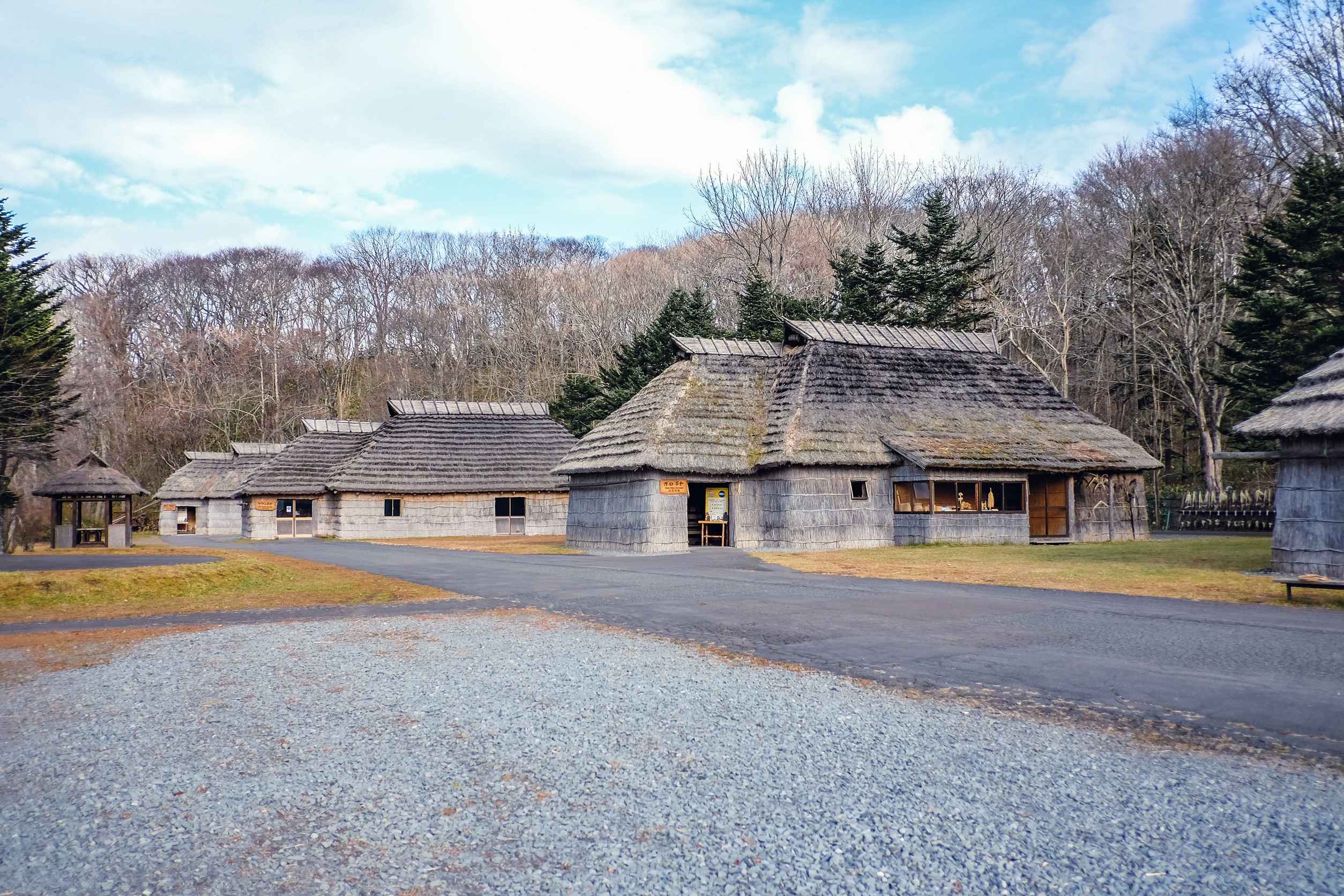 Village Ancient In Japan Ainu Hut Is Living In Hokkaido